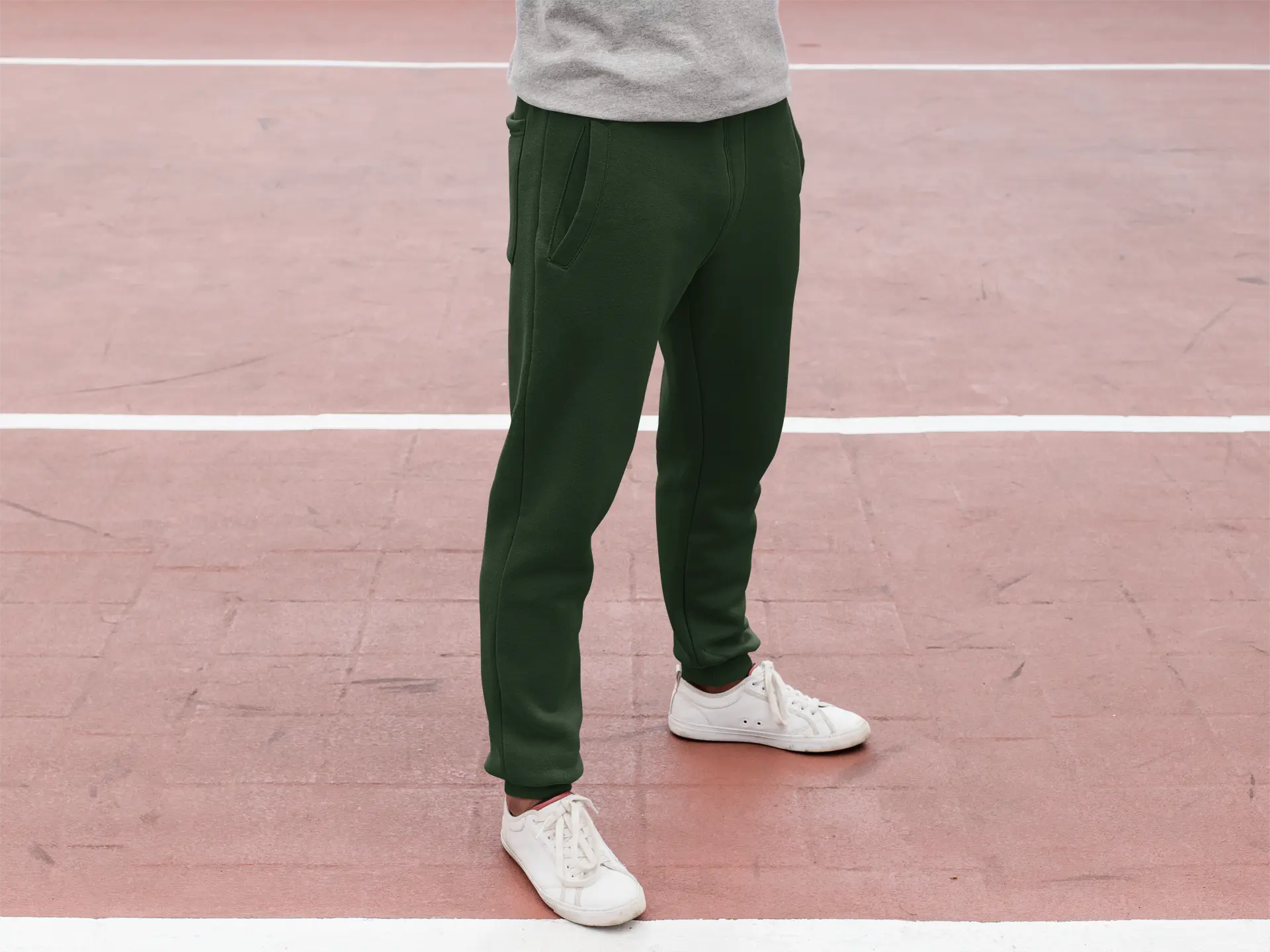 Premium Unisex Joggers Bottle Green