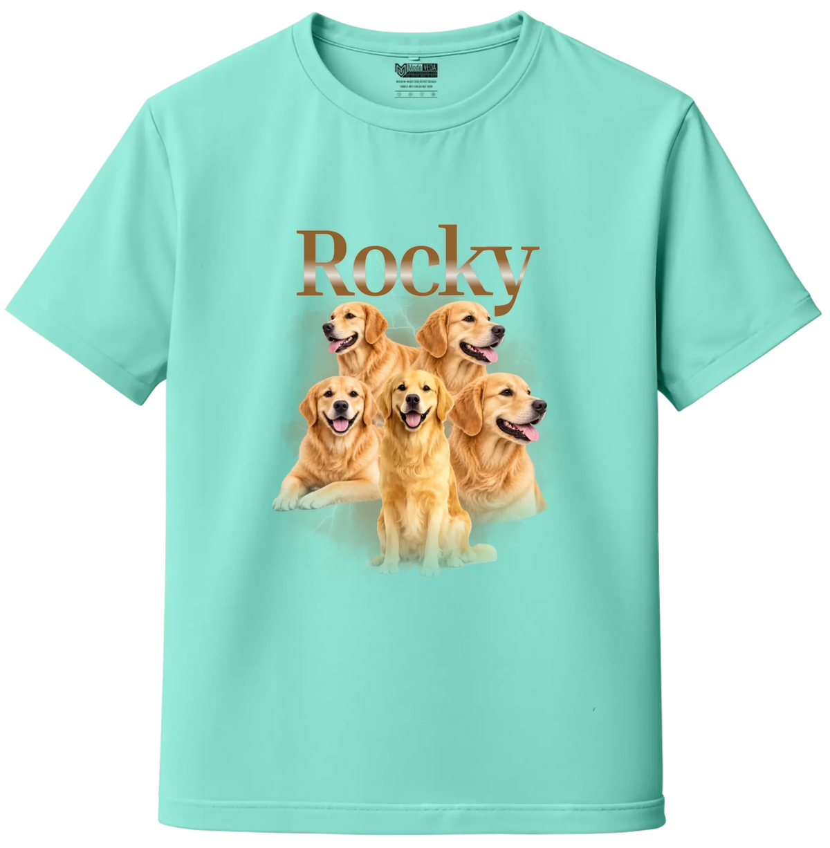 Custom 5 Pet Bootleg T-Shirt – Personalized Dog & Cat Photo T-Shirt