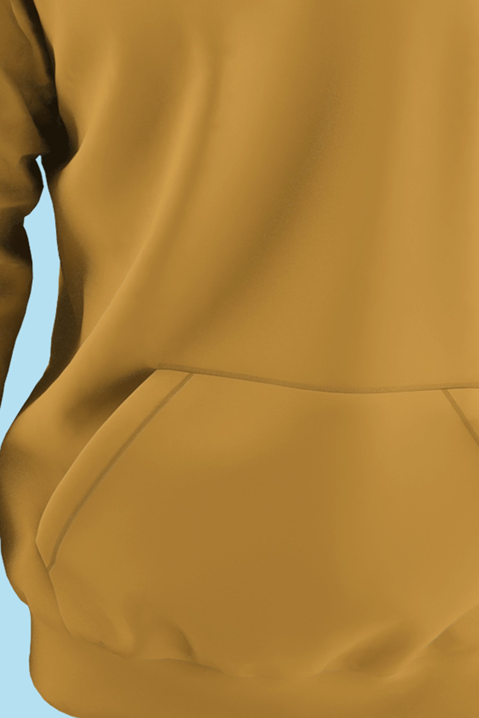 Hooded Sweatshirt Mustard Yellow