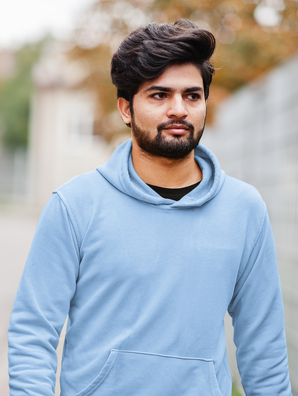 Hooded Sweatshirt Baby Blue