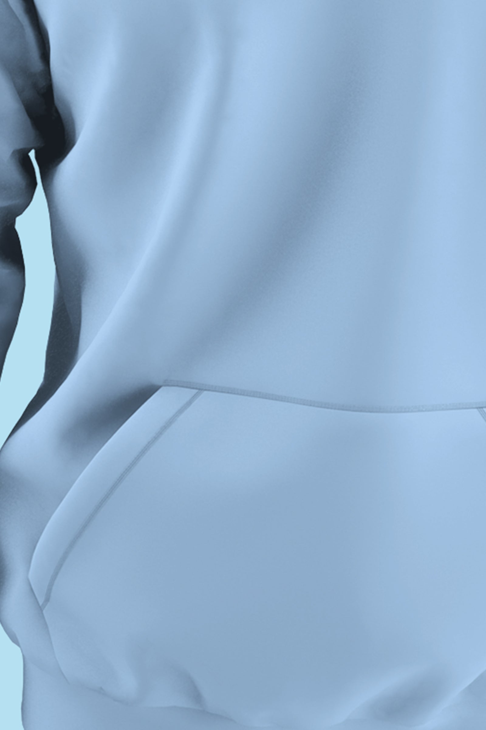 Hooded Sweatshirt Baby Blue