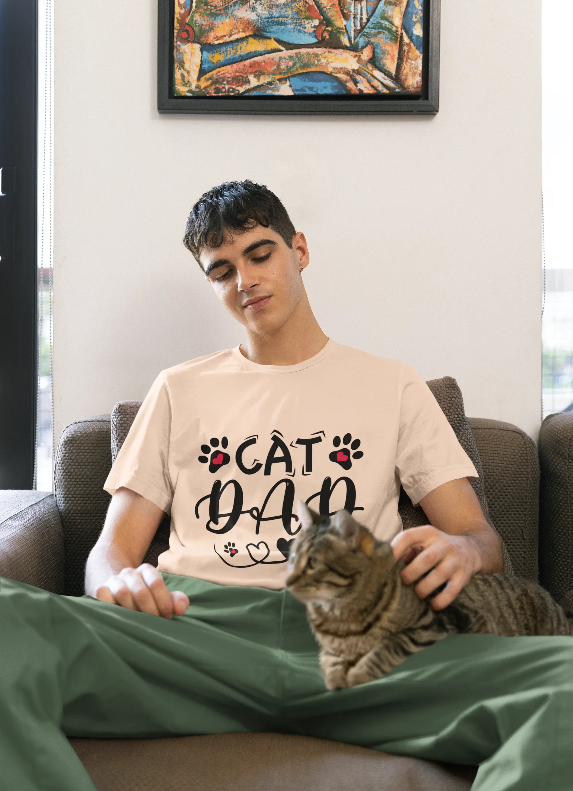 Cat Dad T-Shirt – Purr-fect for Proud Cat Dads