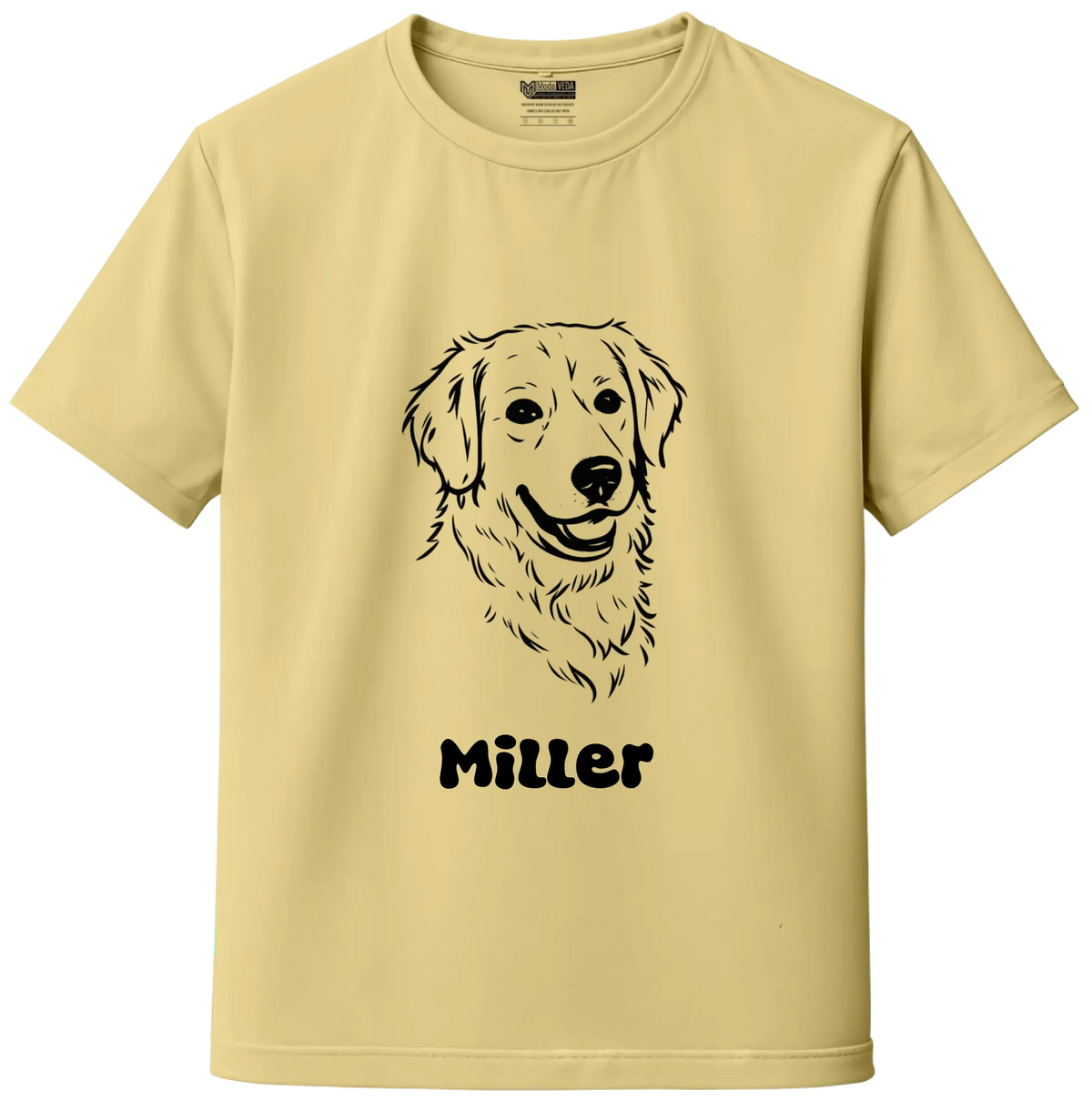 Custom Pet Sketch Portrait T-Shirt – Personalized Dog & Cat Photo T-Shirt