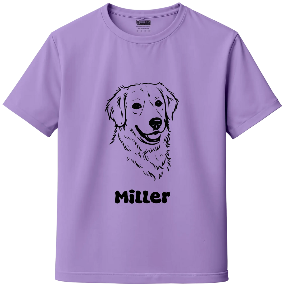 Custom Pet Sketch Portrait T-Shirt – Personalized Dog & Cat Photo T-Shirt