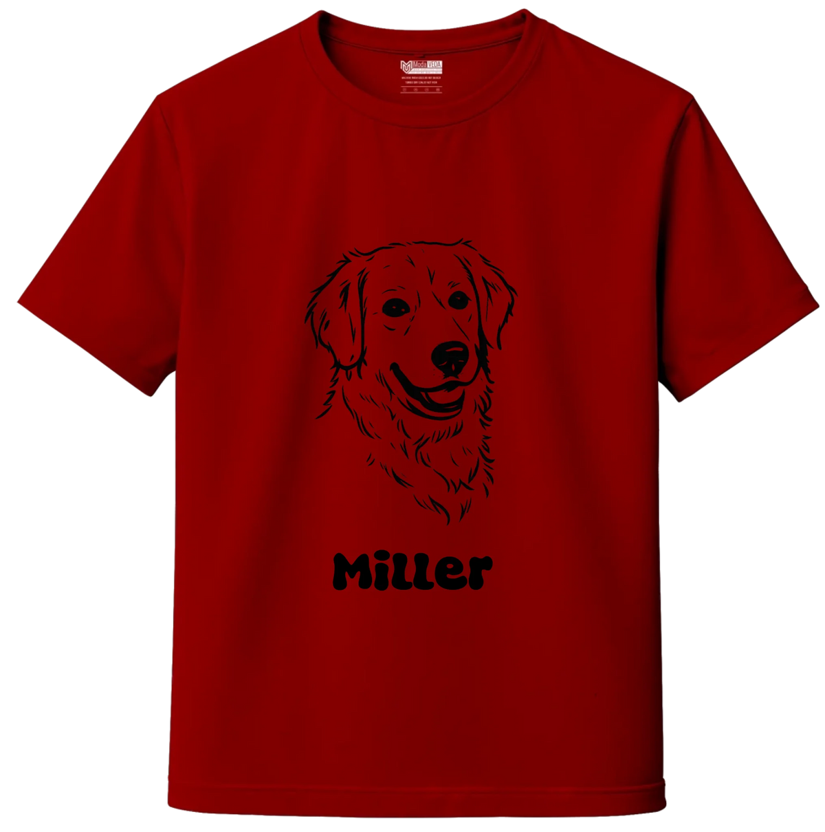 Custom Pet Sketch Portrait T-Shirt – Personalized Dog & Cat Photo T-Shirt