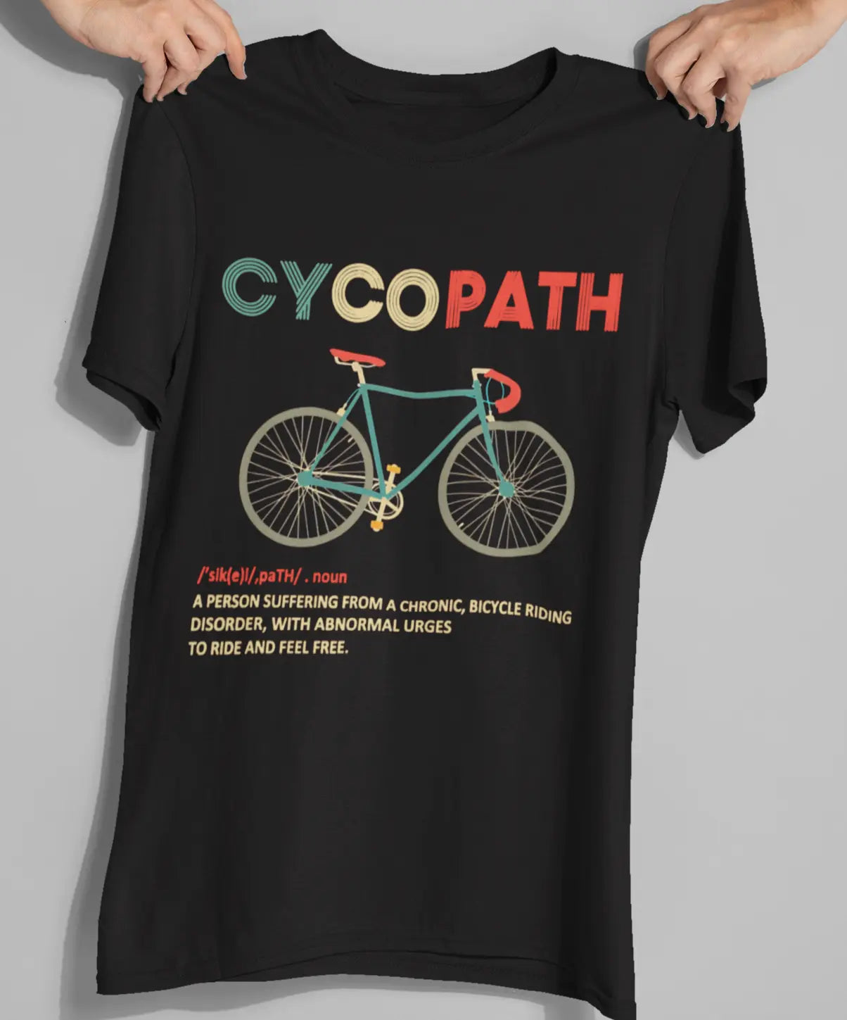 CYCOPATH Mode: ON Unisex T-Shirt for Cycling Addicts 🚴♂️