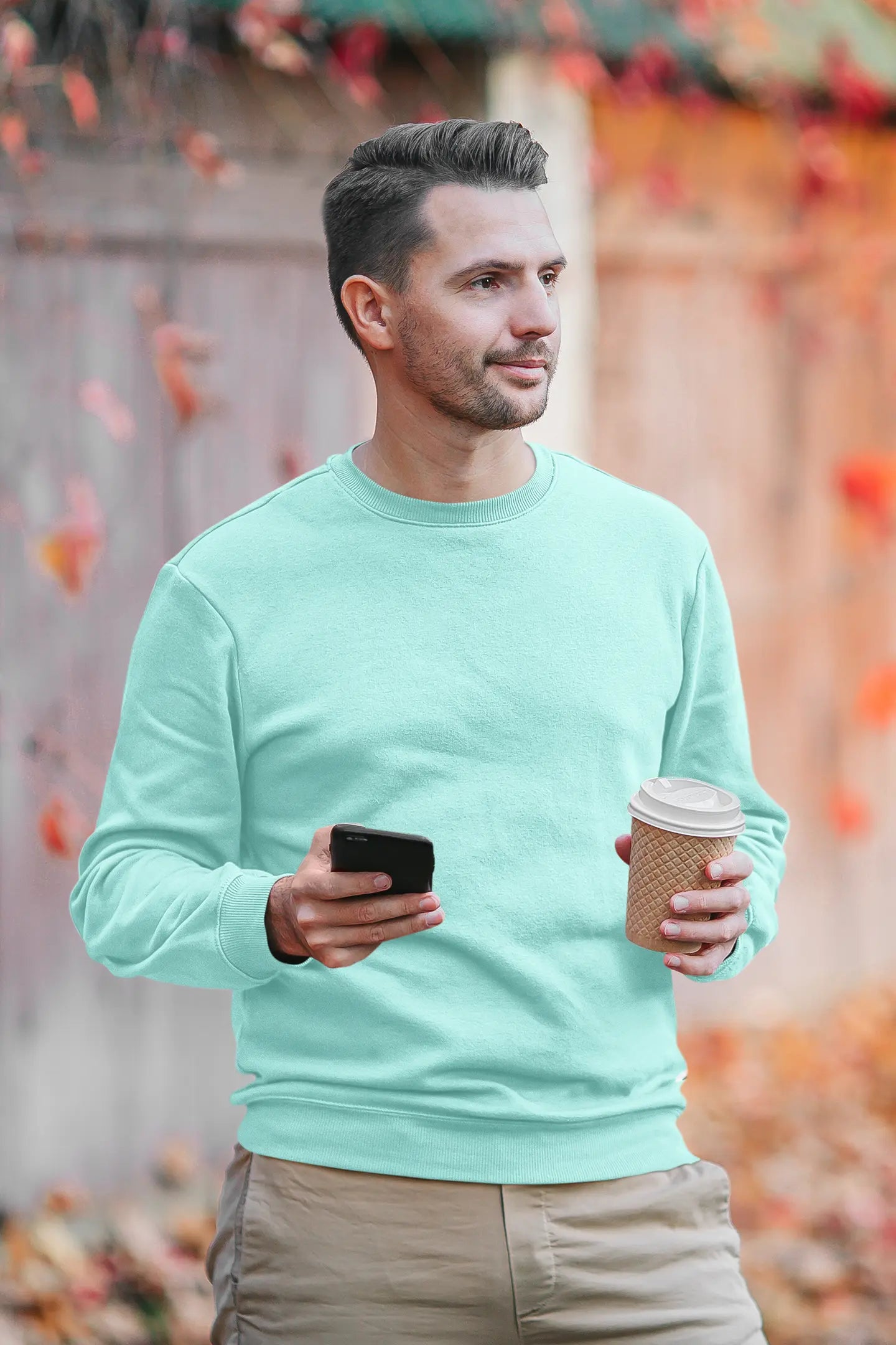Premium Plain Sweatshirt Mint