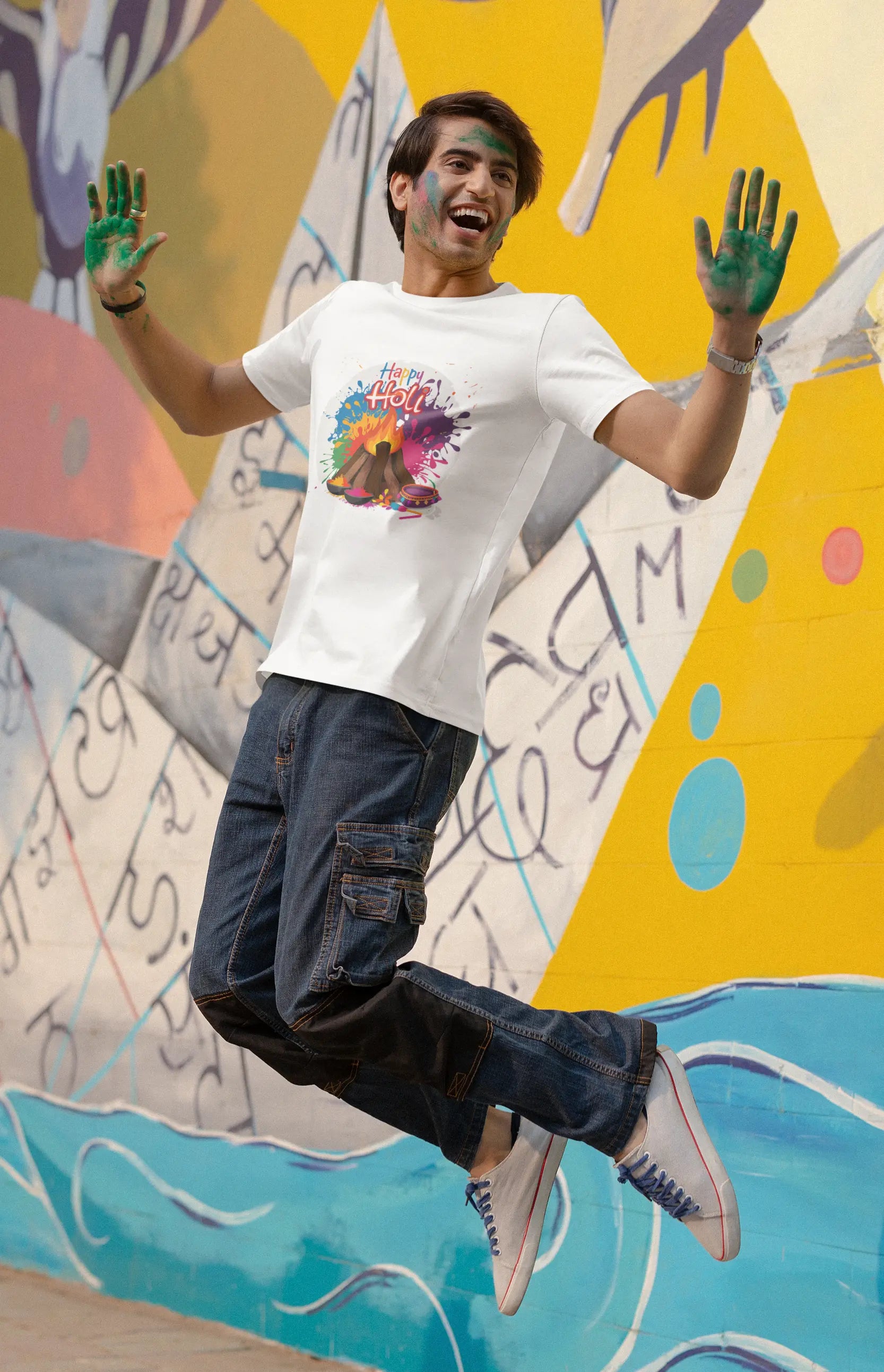 Happy Holi Unisex T-Shirt – Splash into Festive Colors!
