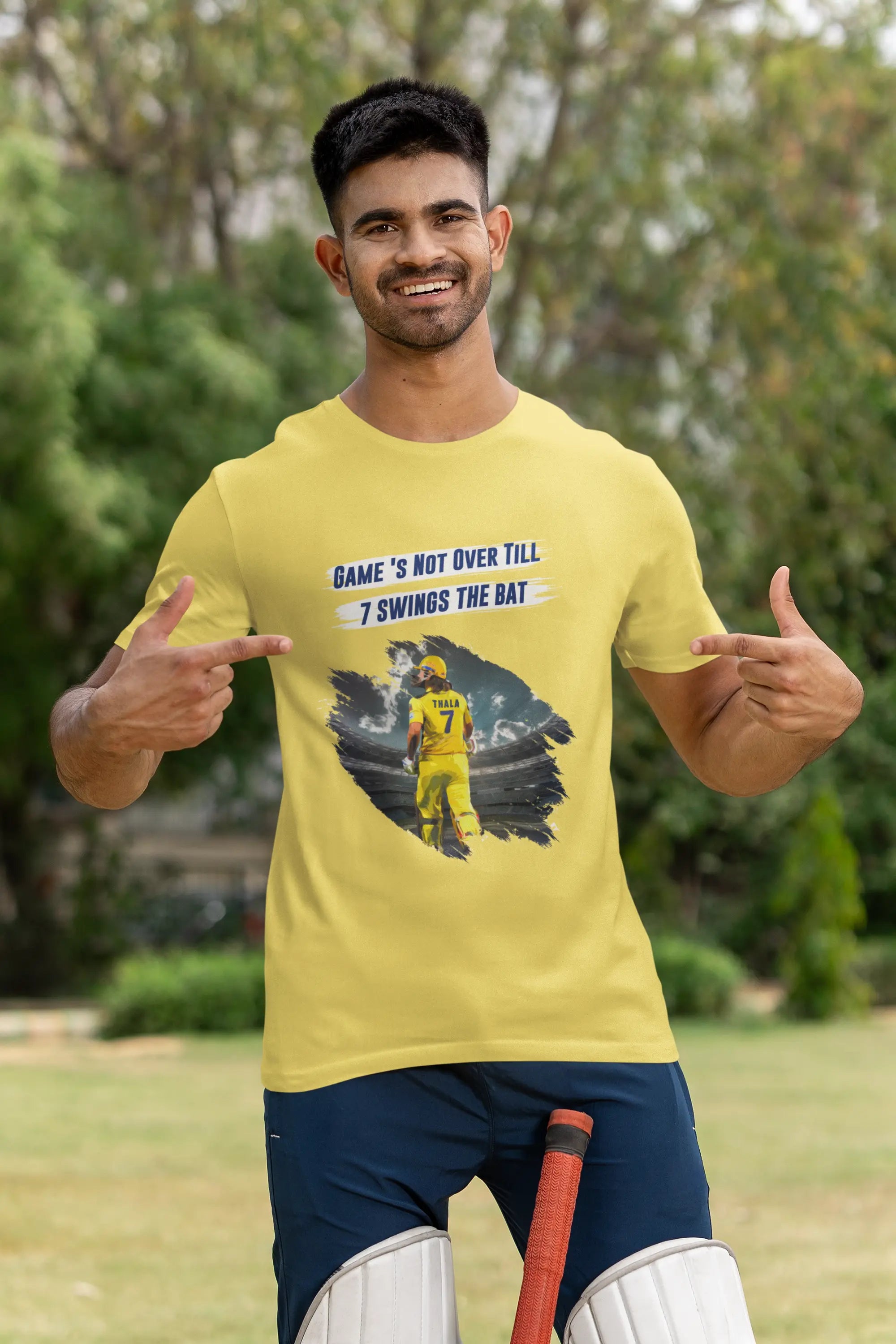 Game's Not Over Till 7 Swing the Bat Unisex T-Shirt