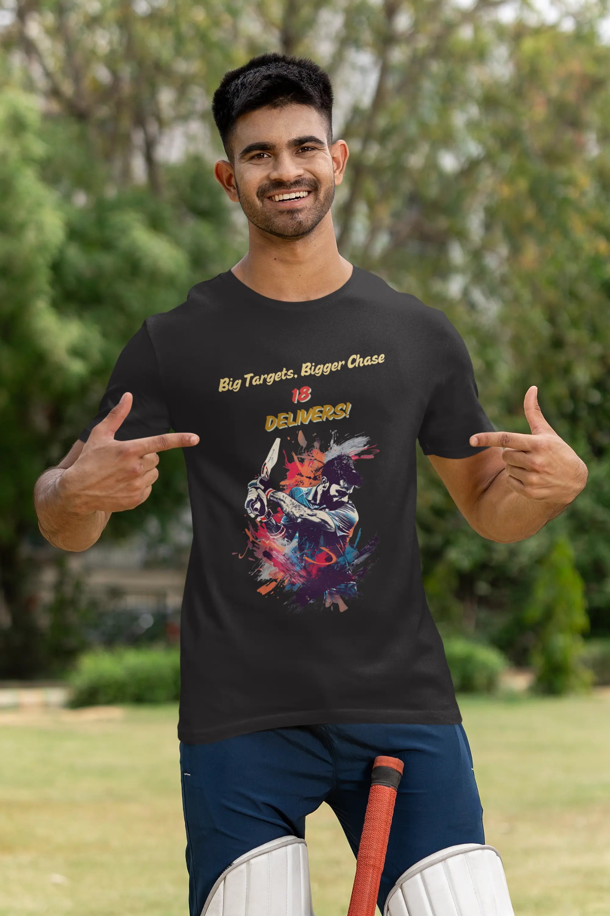 Big Targets, Bigger Chase - 18 Delivers Unisex T-Shirt