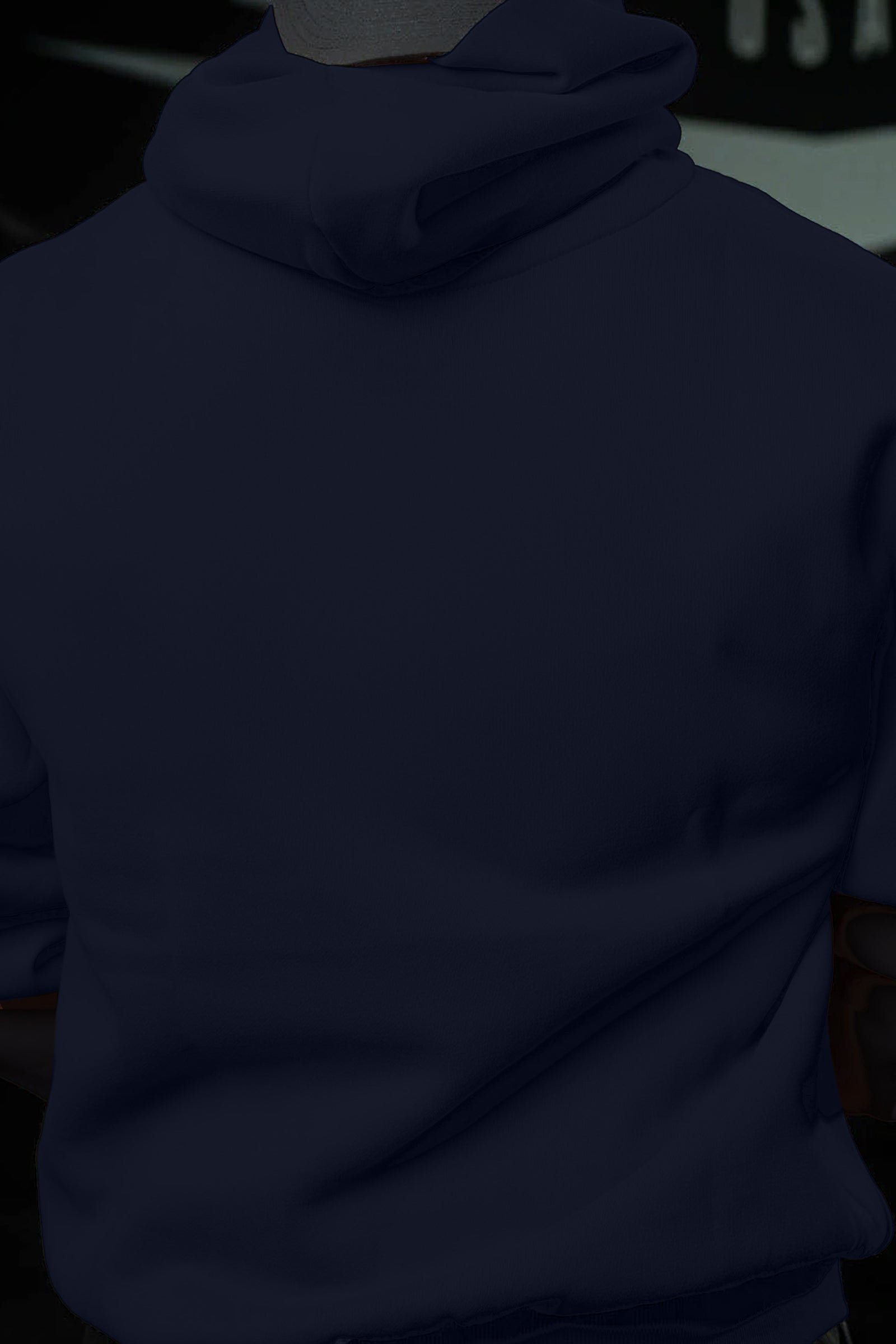 Oversized Hooded Sweatshirt Navy Blue