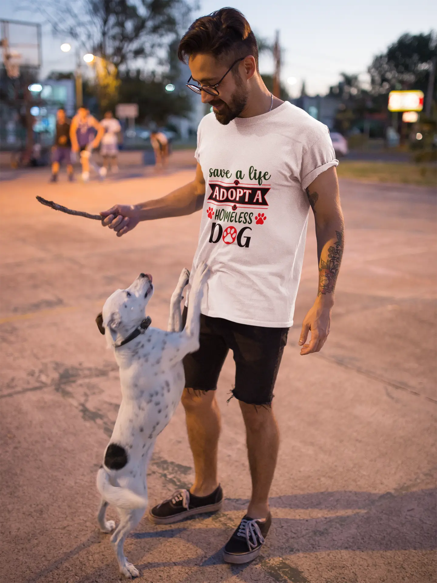 Save a Life Adopt a Homeless Dog T-Shirt