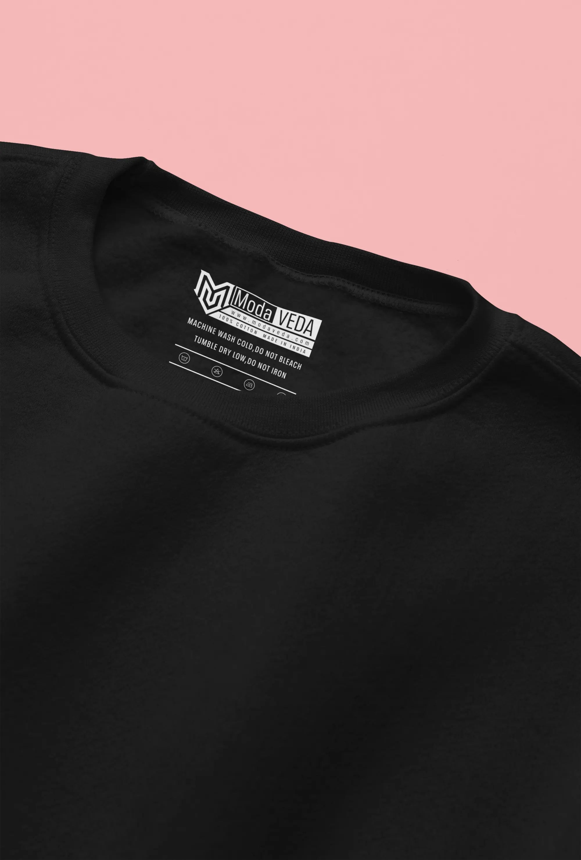 Premium Plain Sweatshirt Black