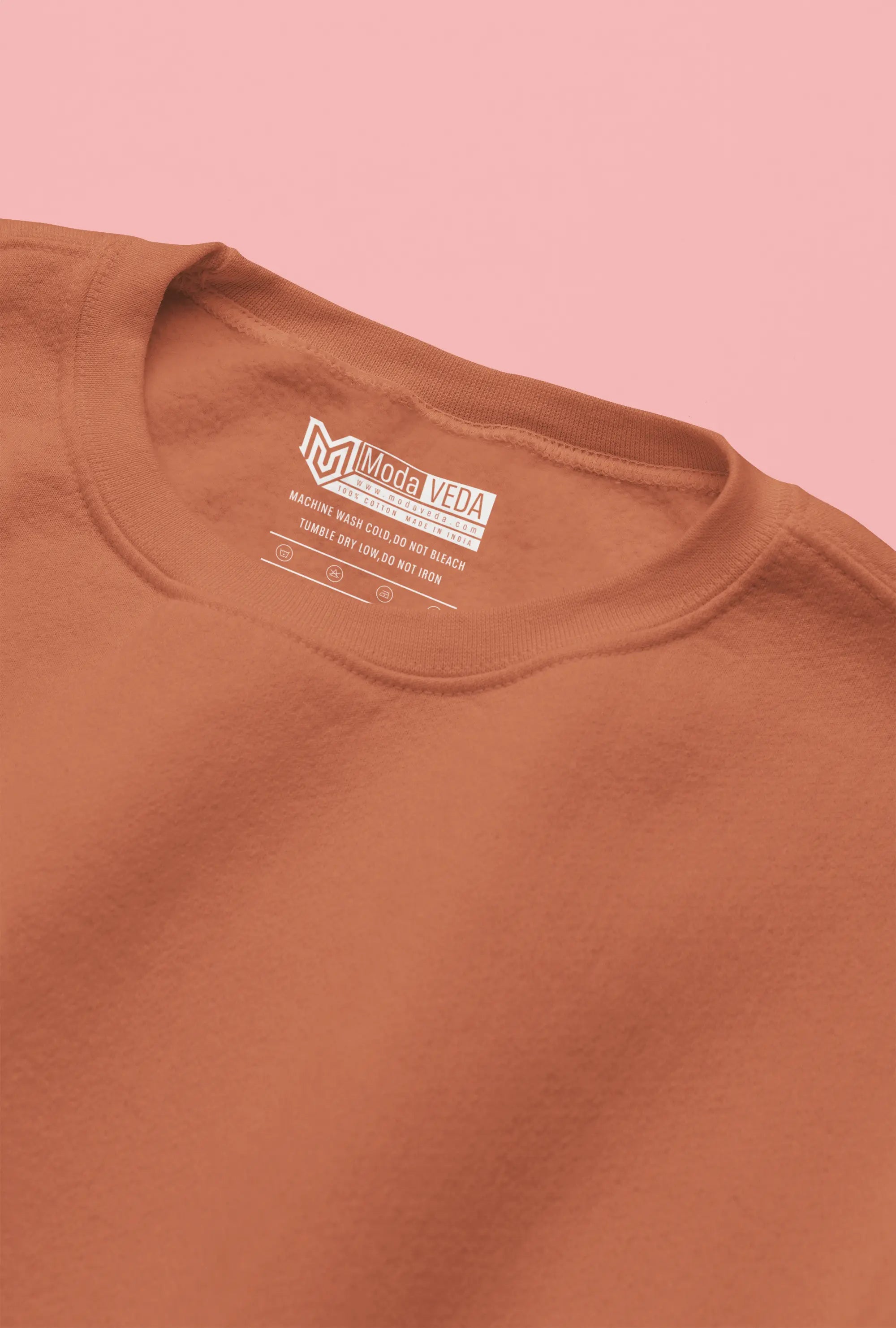 Premium Plain Sweatshirt Coral
