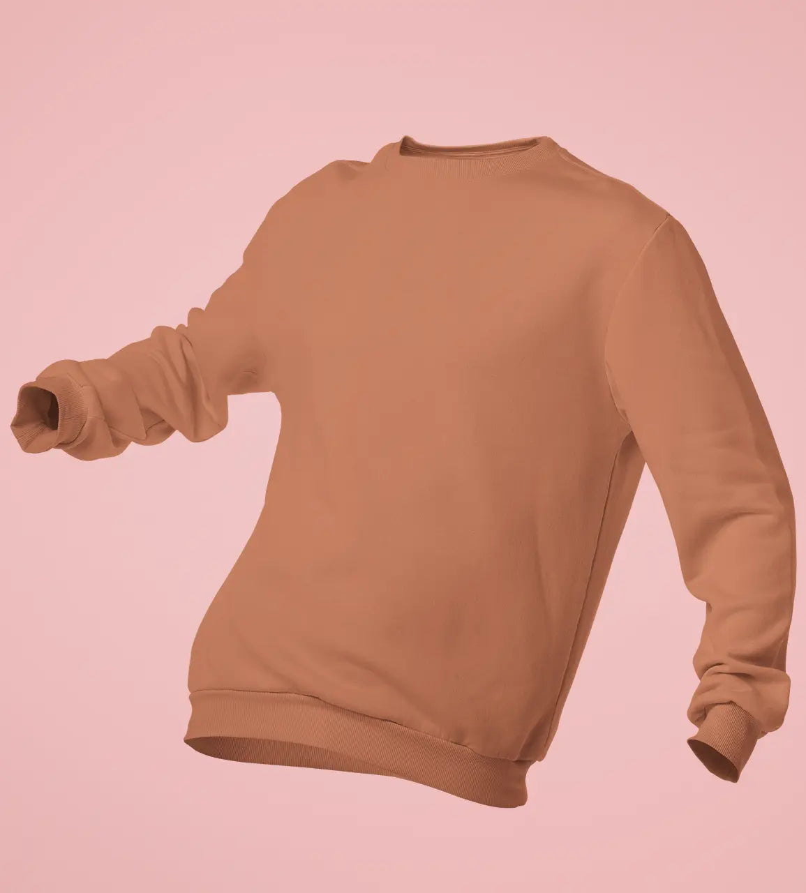 Premium Plain Sweatshirt Coral