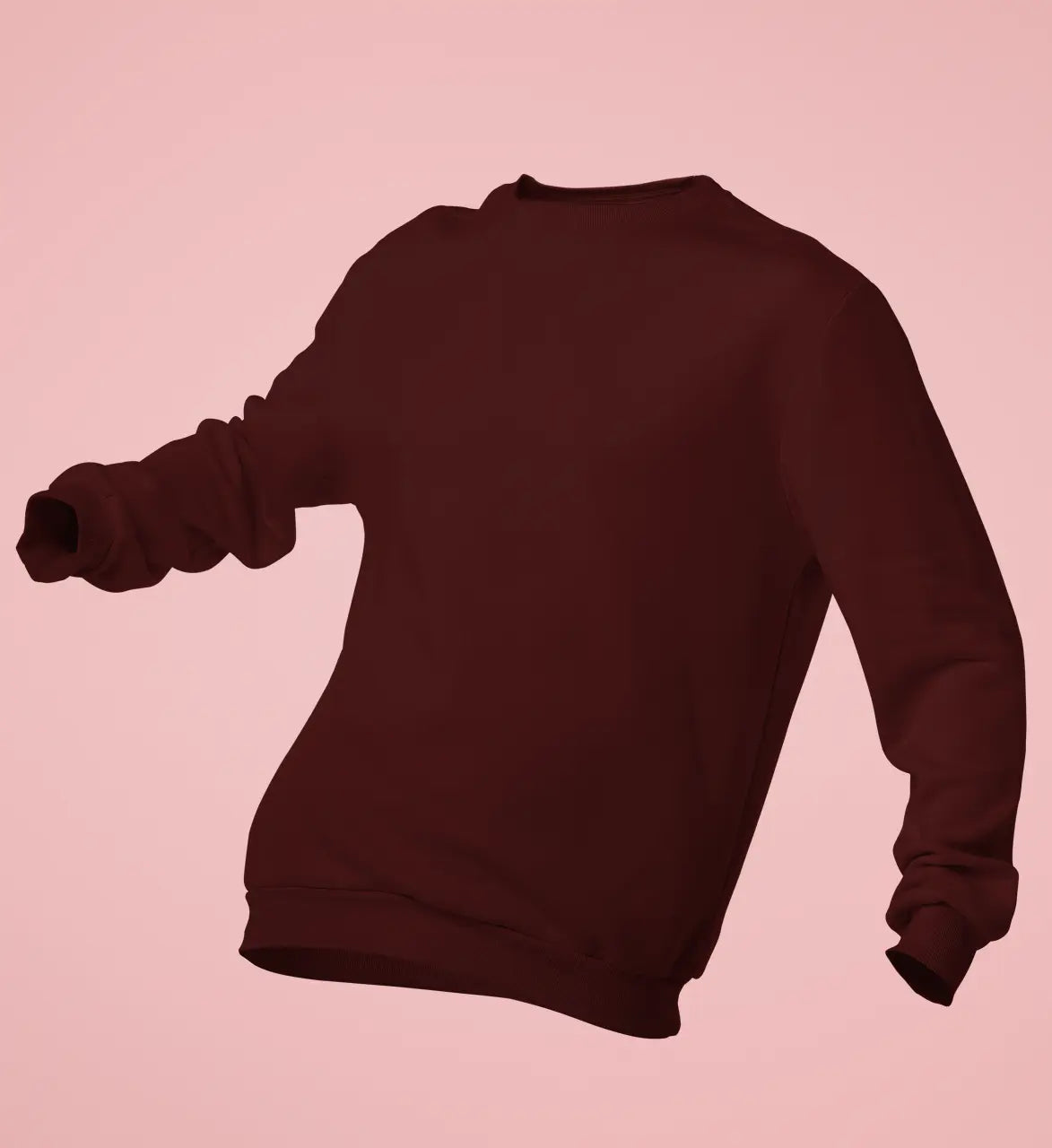 Premium Plain Sweatshirt Maroon