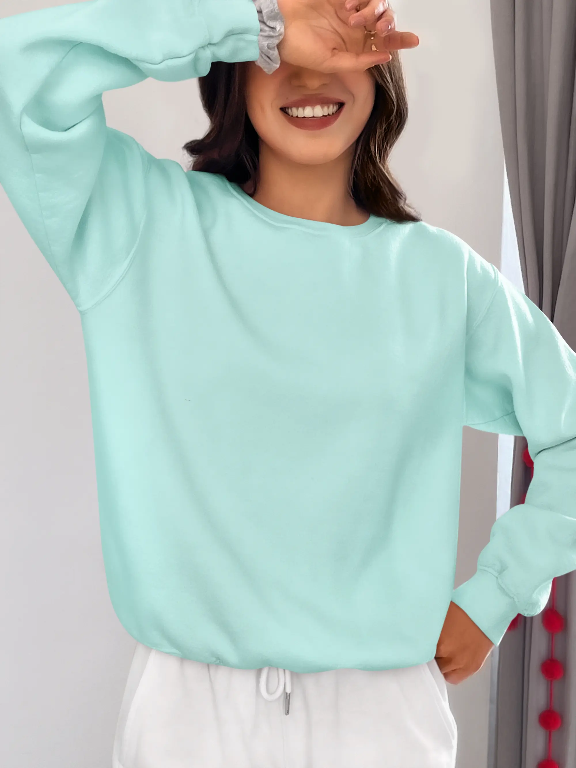 Premium Plain Sweatshirt Mint