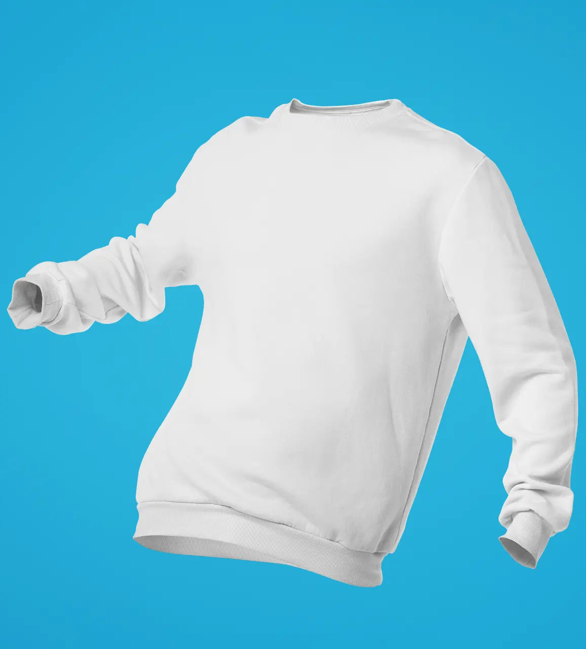 Premium Plain Sweatshirt White