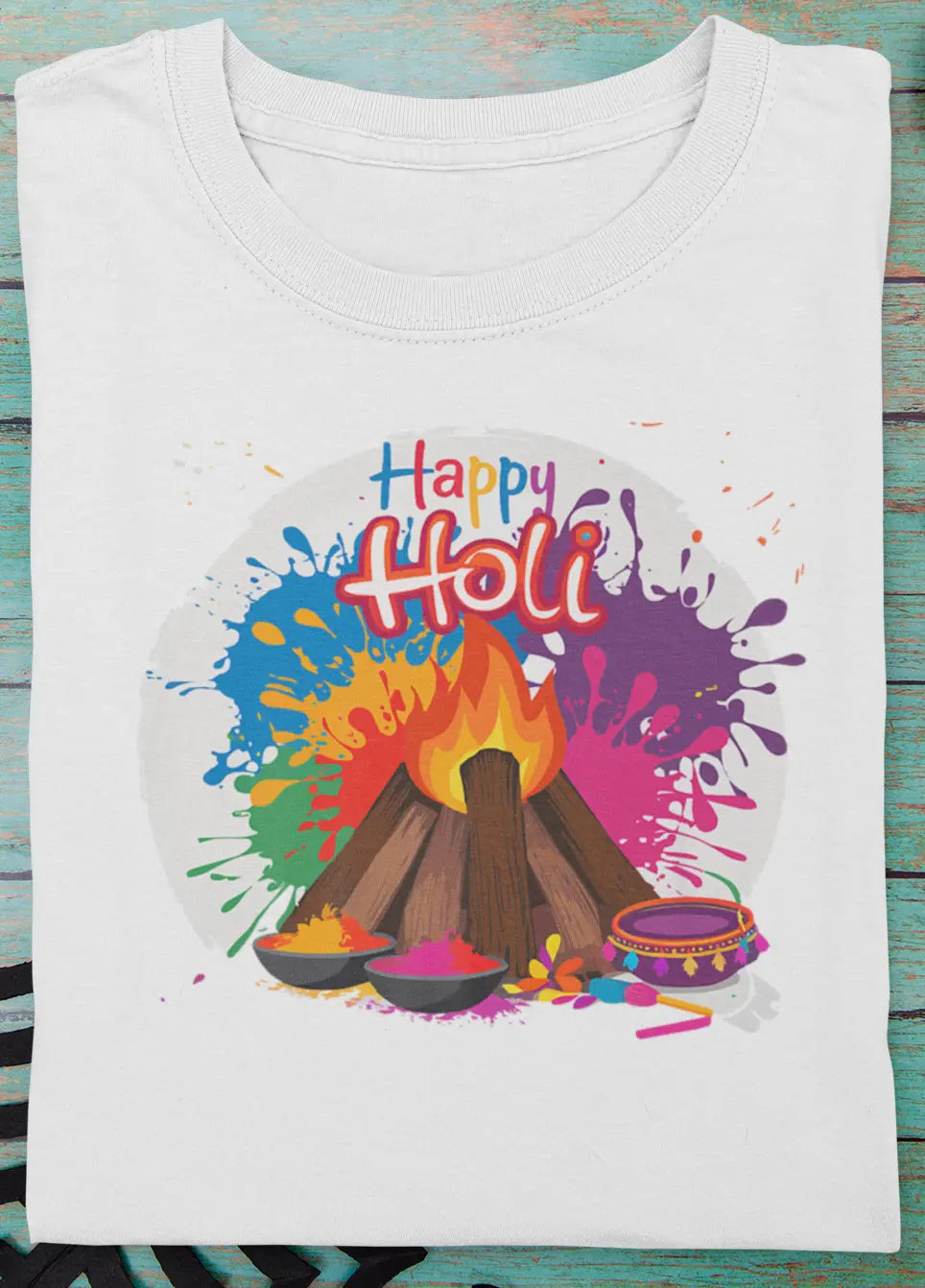 Happy Holi Unisex T-Shirt – Splash into Festive Colors!