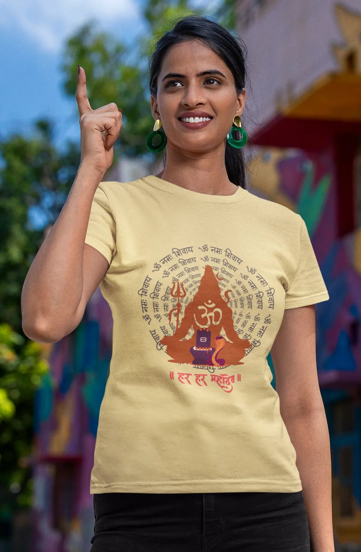 Om Namah Shivaya – Sacred Print T-Shirt