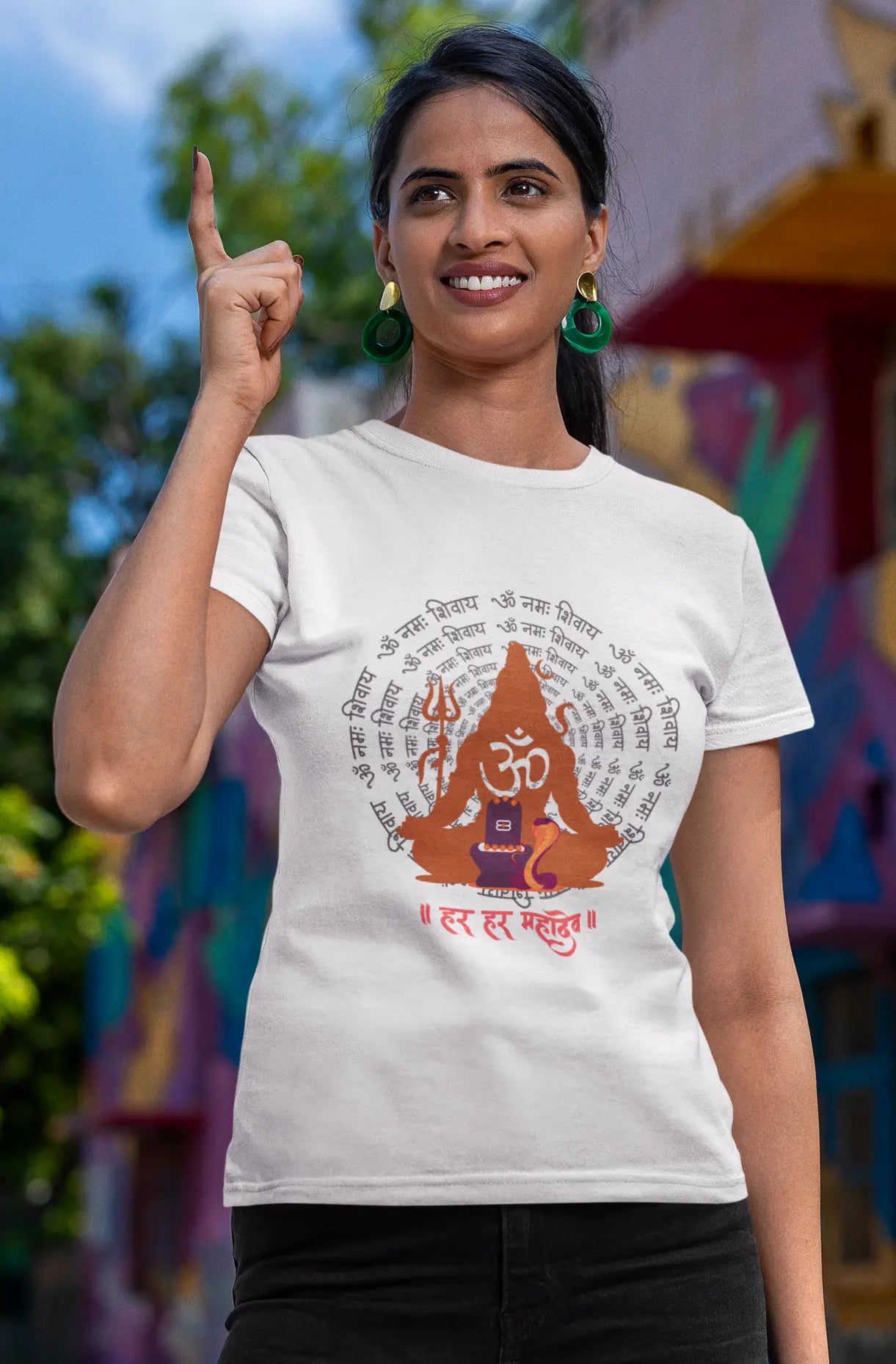 Om Namah Shivaya – Sacred Print T-Shirt
