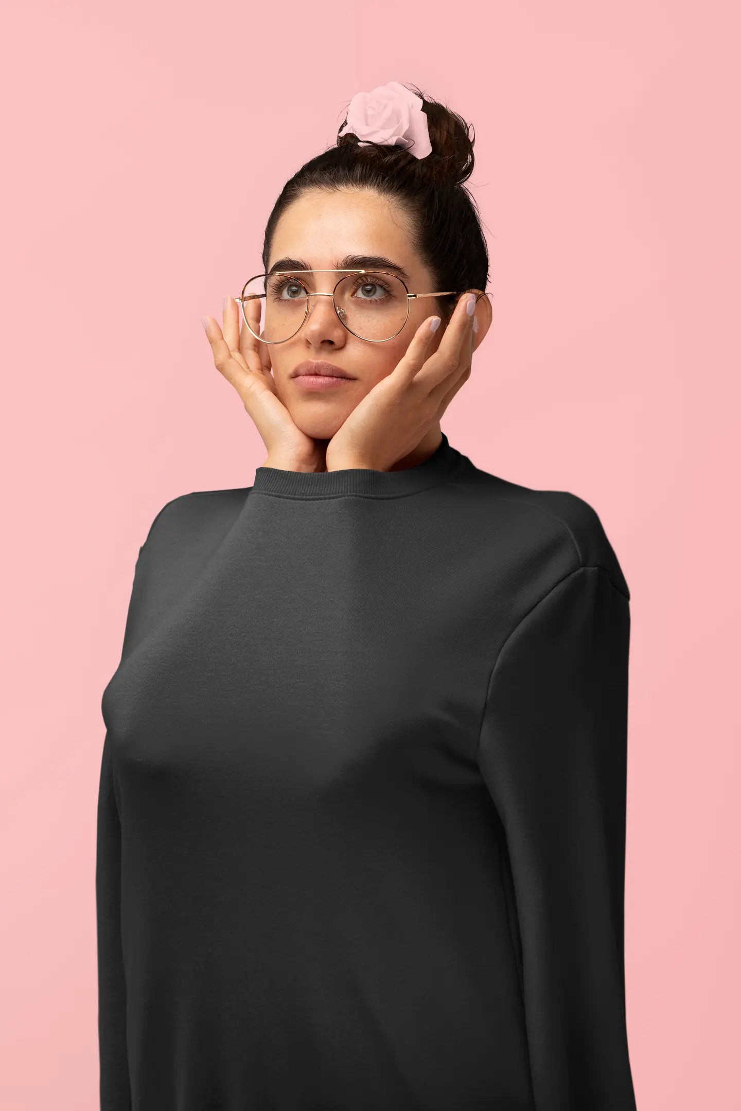 Premium Plain Sweatshirt Black