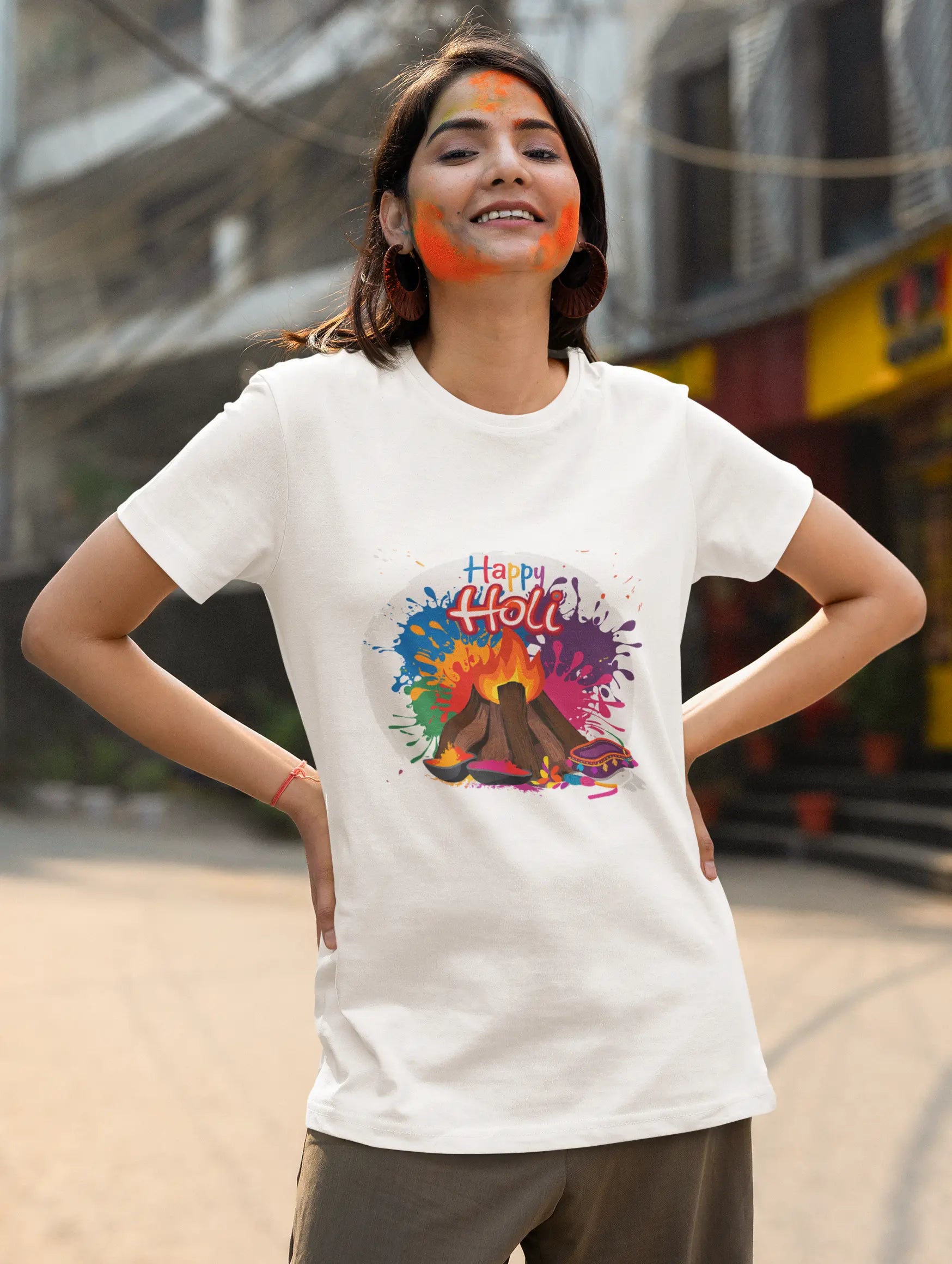 Happy Holi Unisex T-Shirt – Splash into Festive Colors!
