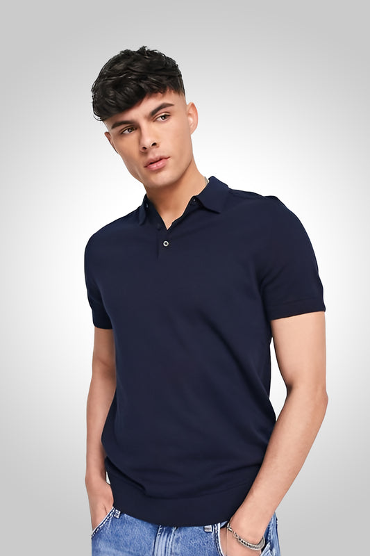 Polo Half Sleeve Navy Blue