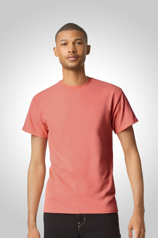 Round Neck Half Sleeve Coral