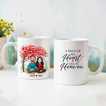 Custom Cartoon Couple Mug – Add Your Names
