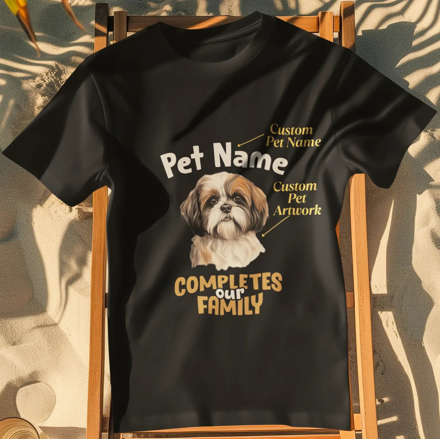 Custom Dog Complete Our Family Unisex T-Shirt