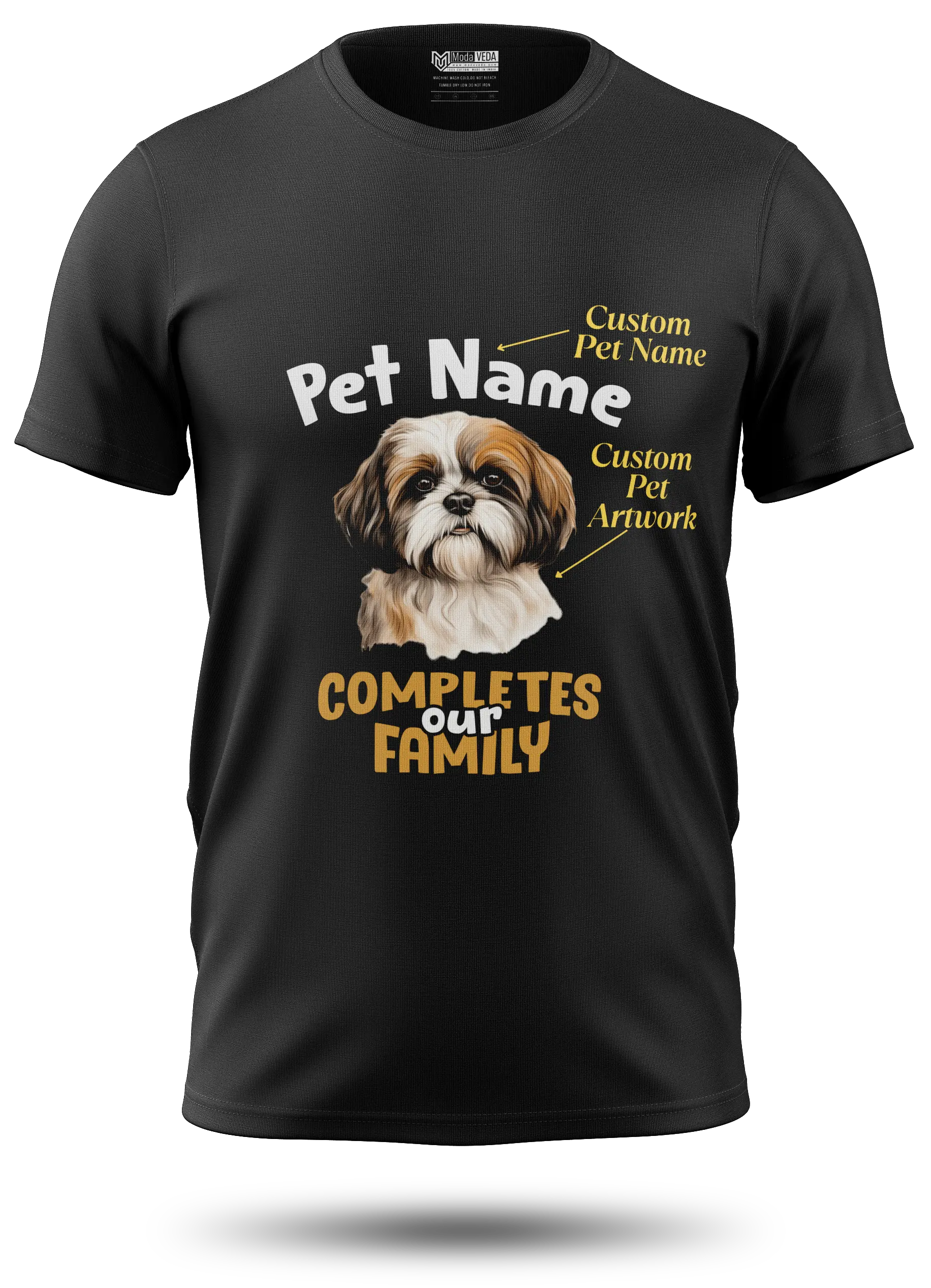 Custom Dog Complete Our Family Unisex T-Shirt