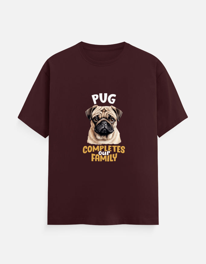 Pug Completes Our Family – Premium Unisex T-Shirt