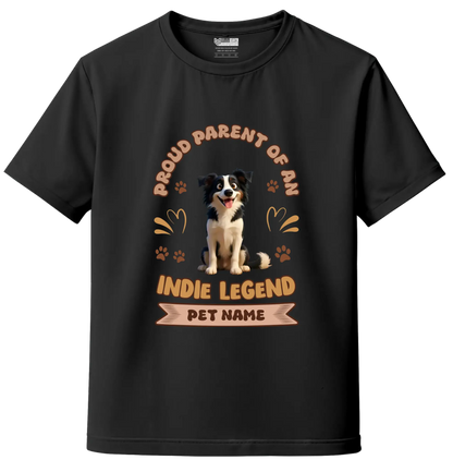 Indie Dog Lover Custom Unisex Tee - Add Your Pet Image & Name