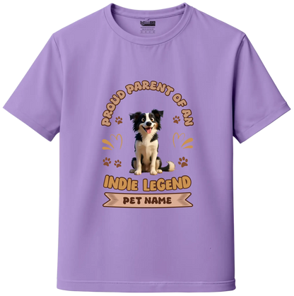 Indie Dog Lover Custom Unisex Tee - Add Your Pet Image & Name