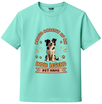 Indie Dog Lover Custom Unisex Tee - Add Your Pet Image & Name