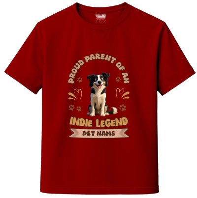 Red Custom Indie Legend Dog Lover T-Shirt