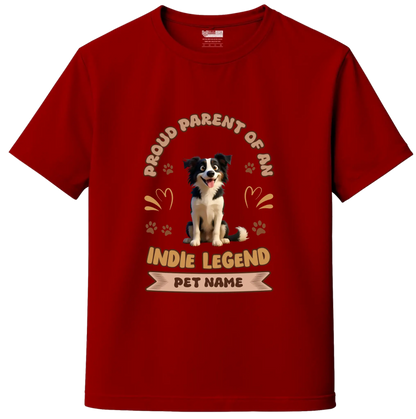 Indie Dog Lover Custom Unisex Tee - Add Your Pet Image & Name