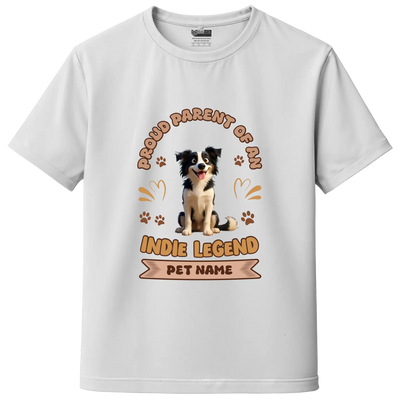 White Custom Indie Legend Dog Lover T-Shirt