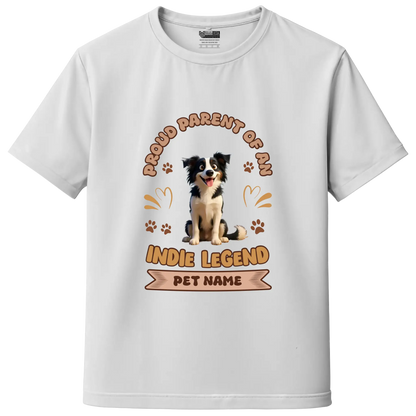 Indie Dog Lover Custom Unisex Tee - Add Your Pet Image & Name