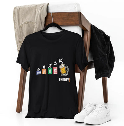Monday Blues to Friday Brews – Unisex T-Shirt