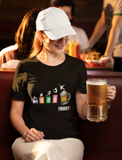 Monday Blues to Friday Brews – Unisex T-Shirt