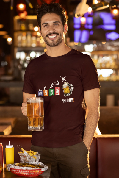 Monday Blues to Friday Brews – Unisex T-Shirt