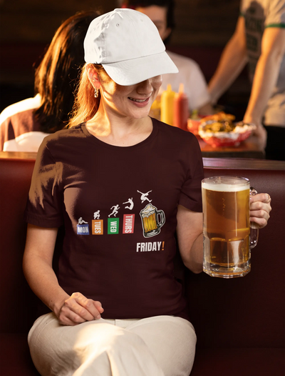 Monday Blues to Friday Brews – Unisex T-Shirt