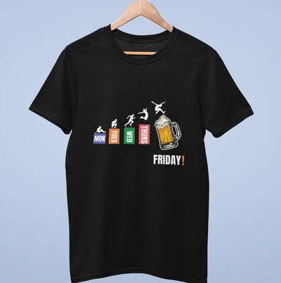 Monday Blues to Friday Brews – Unisex T-Shirt