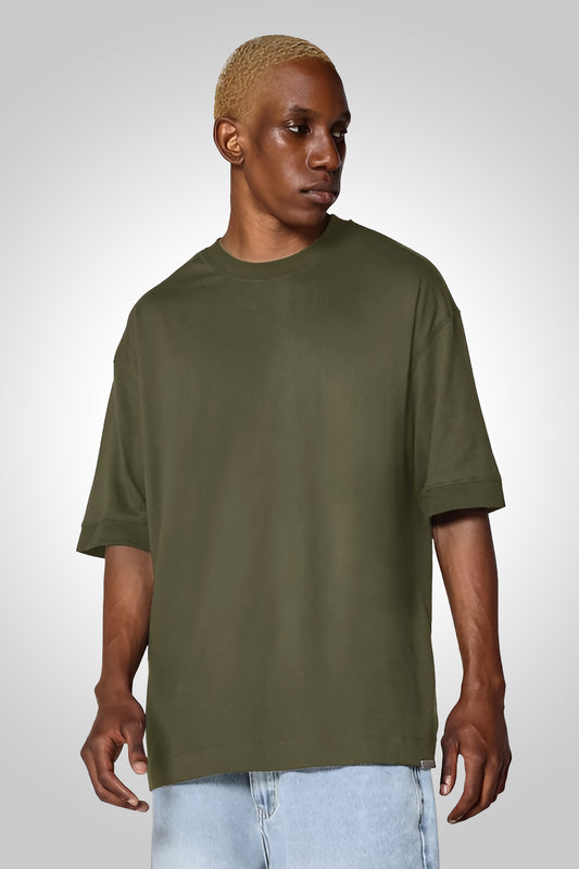 Unisex Oversized T-Shirt Olive Green