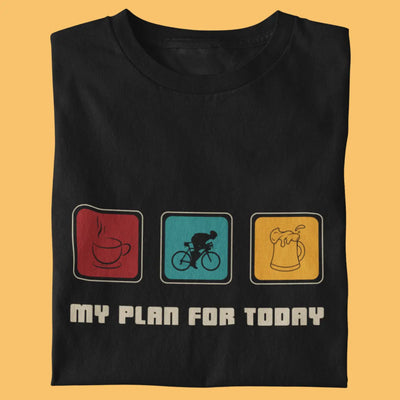 Coffee. Cycle. Chill. – Unisex Lifestyle T-Shirt - Black