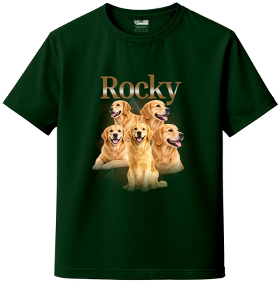 Custom 5 Pet Bootleg T-Shirt – Personalized Dog & Cat Photo T-Shirt
