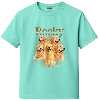 Custom 5 Pet Bootleg T-Shirt – Personalized Dog & Cat Photo T-Shirt