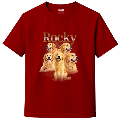 Custom 5 Pet Bootleg T-Shirt – Personalized Dog & Cat Photo T-Shirt